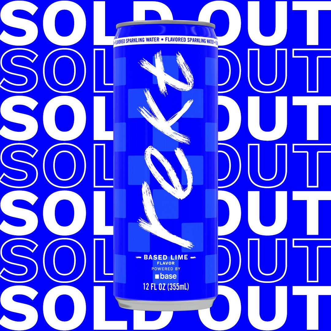 .<a href="/rektdrinks/">Rekt Drinks</a> just sold out its collab with <a href="/base/">Base</a> 

20,000 cans sold in one minute 

No rewards on this drop as well 👀