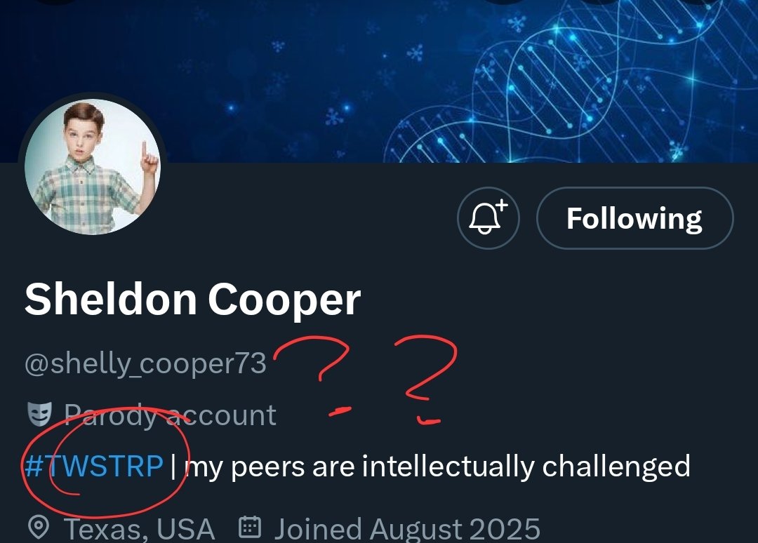 alex_alr1ght's tweet image. Why is there a Sheldon Cooper of twst rp????