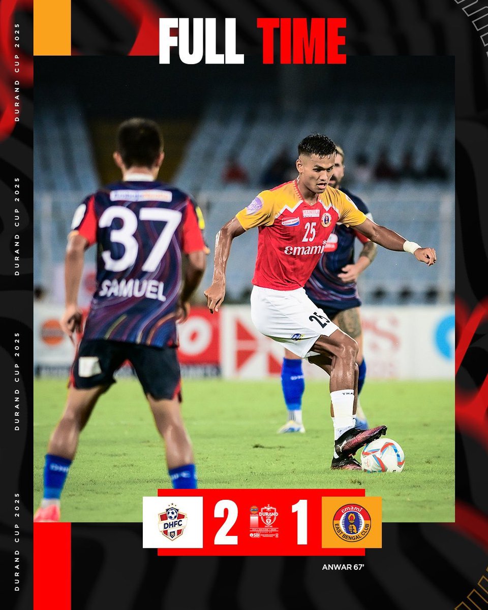 Difficult to digest and tough night, we cannot accept finish the tournament like this. Football some days is unfair/unlucky. We tried, we couldn’t. Deeply sad. Thanks to fans a supporter for believe. Don’t have any doubt we will continue trying until the end. Joy EastBengal ❤️💛