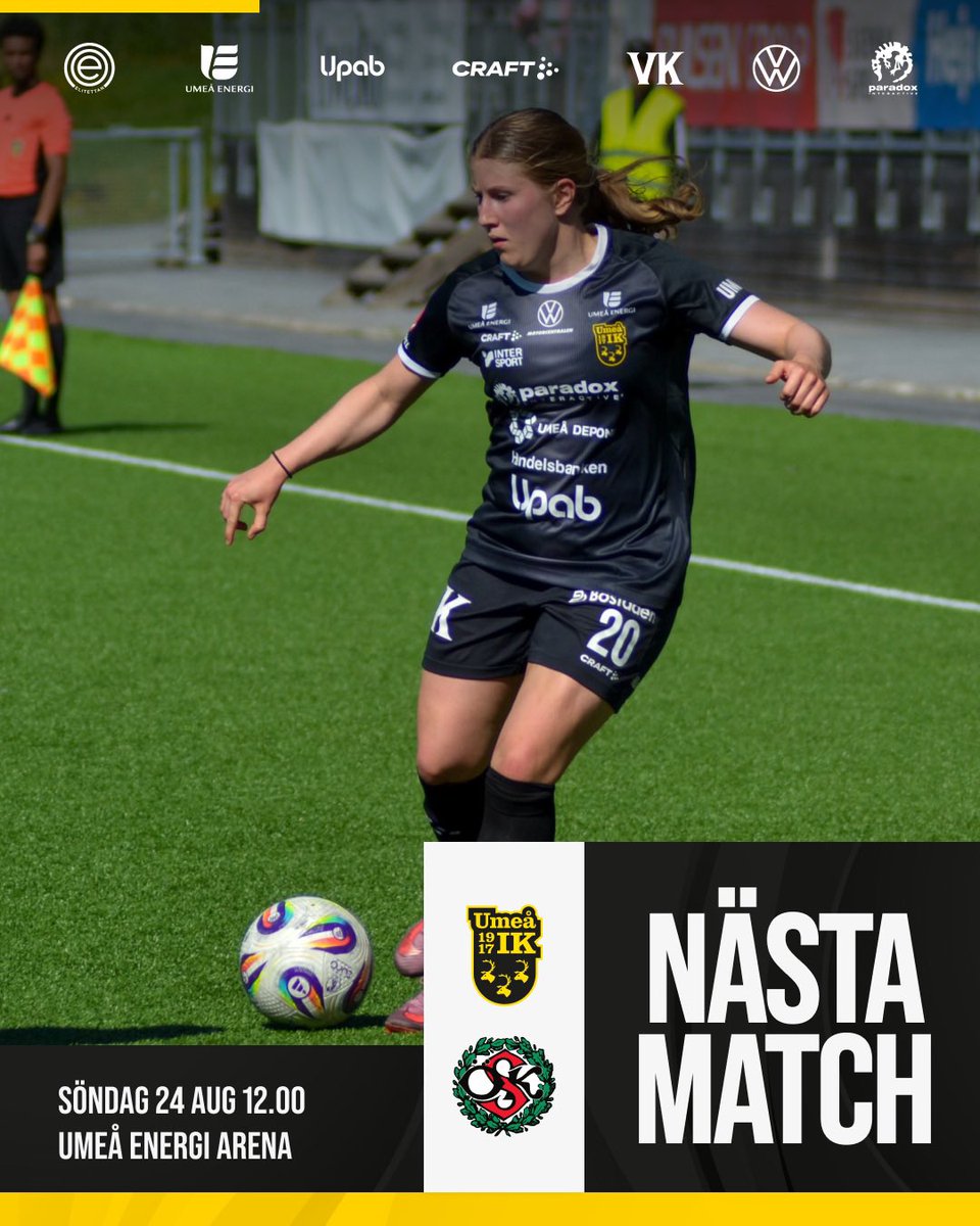 Ny hemmamatch på söndag! 😍👏

<a href="/_Elitettan/">Elitettan</a> <a href="/Umeaenergi/">Umeå Energi</a>
