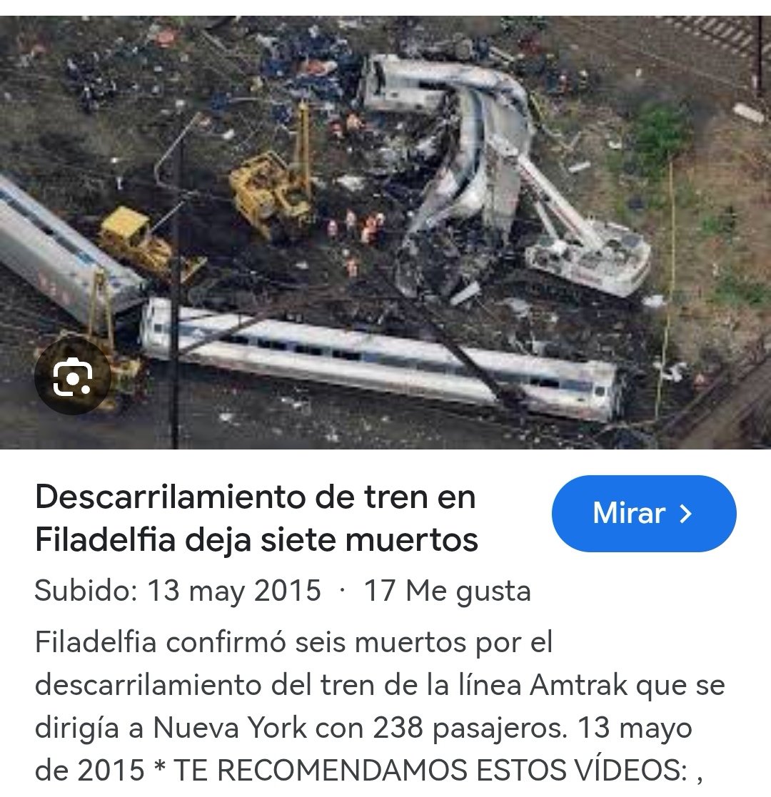 #TrenMaya
Los accidentes pasan en todo el mundo.
Hasta en sus queridos EEUU el país del 1er mundo no se salva de los accidentes.