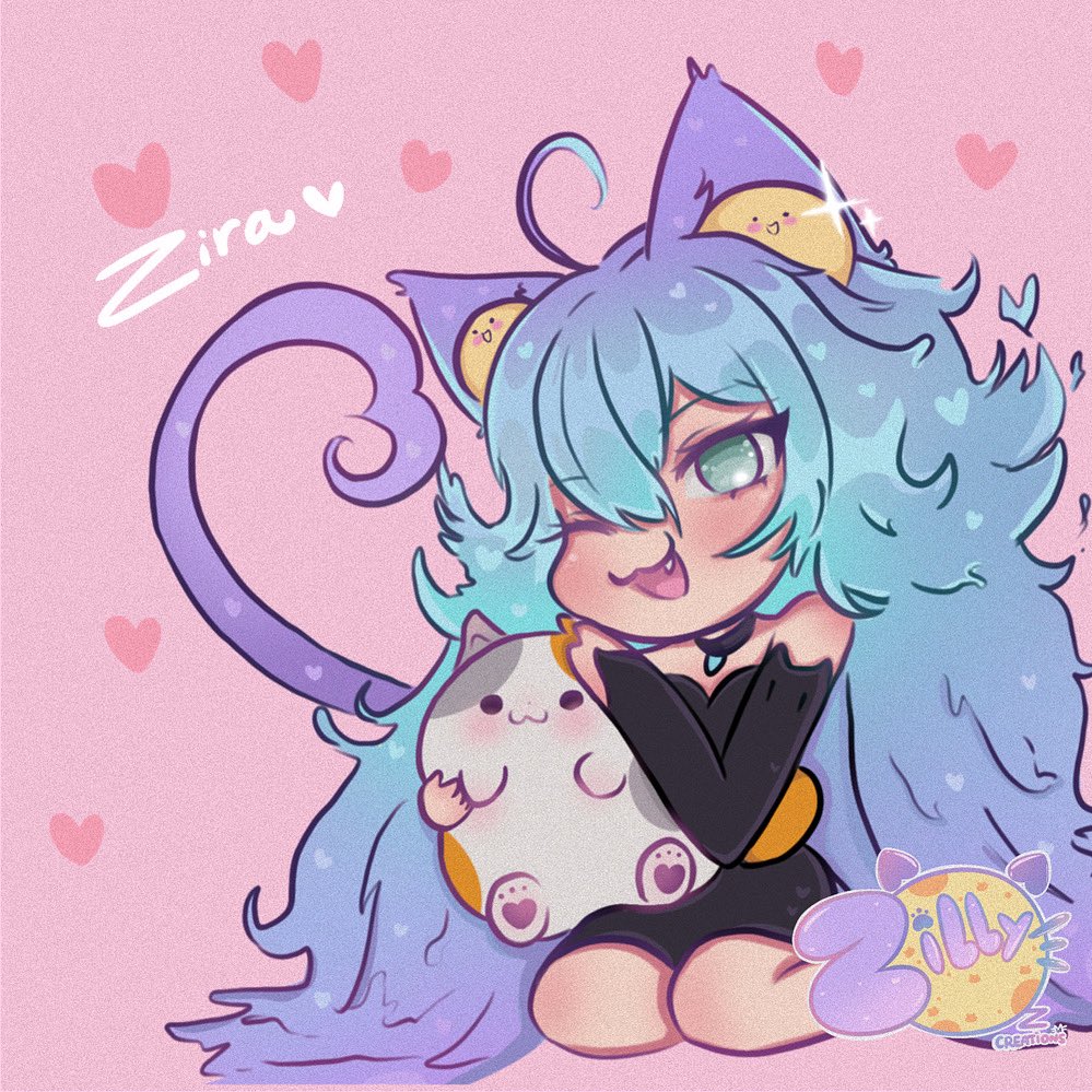 ZillyMoonz's tweet photo. @DCyann My oc Zira and Zilly! Zilly is ready for halloween ✨😂🎃 https://t.co/1UwRc52SdN