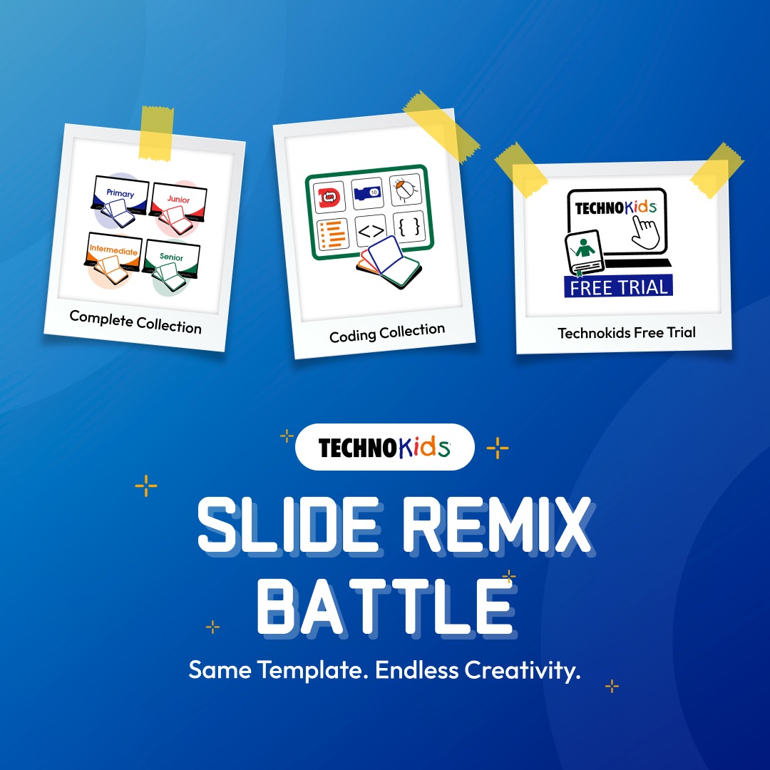 technokidsinc's tweet photo. 🚀 1 template. Infinite possibilities.
#SlideRemixBattle shows how kids transform simple slides into big ideas. That’s the TechnoKids way 💡
https://t.co/IDQW6qenic
#TechnoKids #SlideRemix https://t.co/6c26BLCH9N