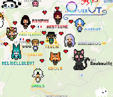 OverVT_'s tweet image. J'ai dessiné en stream sur Wplace quelques VtuberFR (et pas que) que j'aime bien
Les dessins se trouvent en bas à gauche de Lyon

Ceux qui veulent que je les rajoute, mettez votre Vtuber en réponse (je les dessines jusqu'à qu'il n'y est plus de place ou venez dessiner)

#VtuberFR