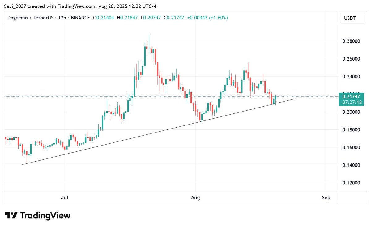 DOGE/TetherUS 12H Chart | Source: X