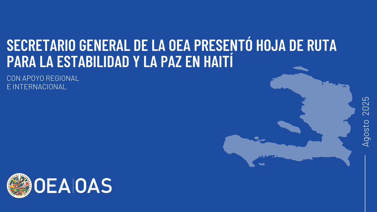 OEA (@oea_oficial) on Twitter photo Secretario General de la #OEA presentó Hoja de Ruta para la Estabilidad y la Paz en Haití
🔗oas.org/es/centro_noti…
<a href="/SG_OEA_OAS/">SG_OEA_OAS</a> #OEAconHaití Secretario General de la #OEA presentó Hoja de Ruta para la Estabilidad y la Paz en Haití
🔗oas.org/es/centro_noti…
<a href="/SG_OEA_OAS/">SG_OEA_OAS</a> #OEAconHaití