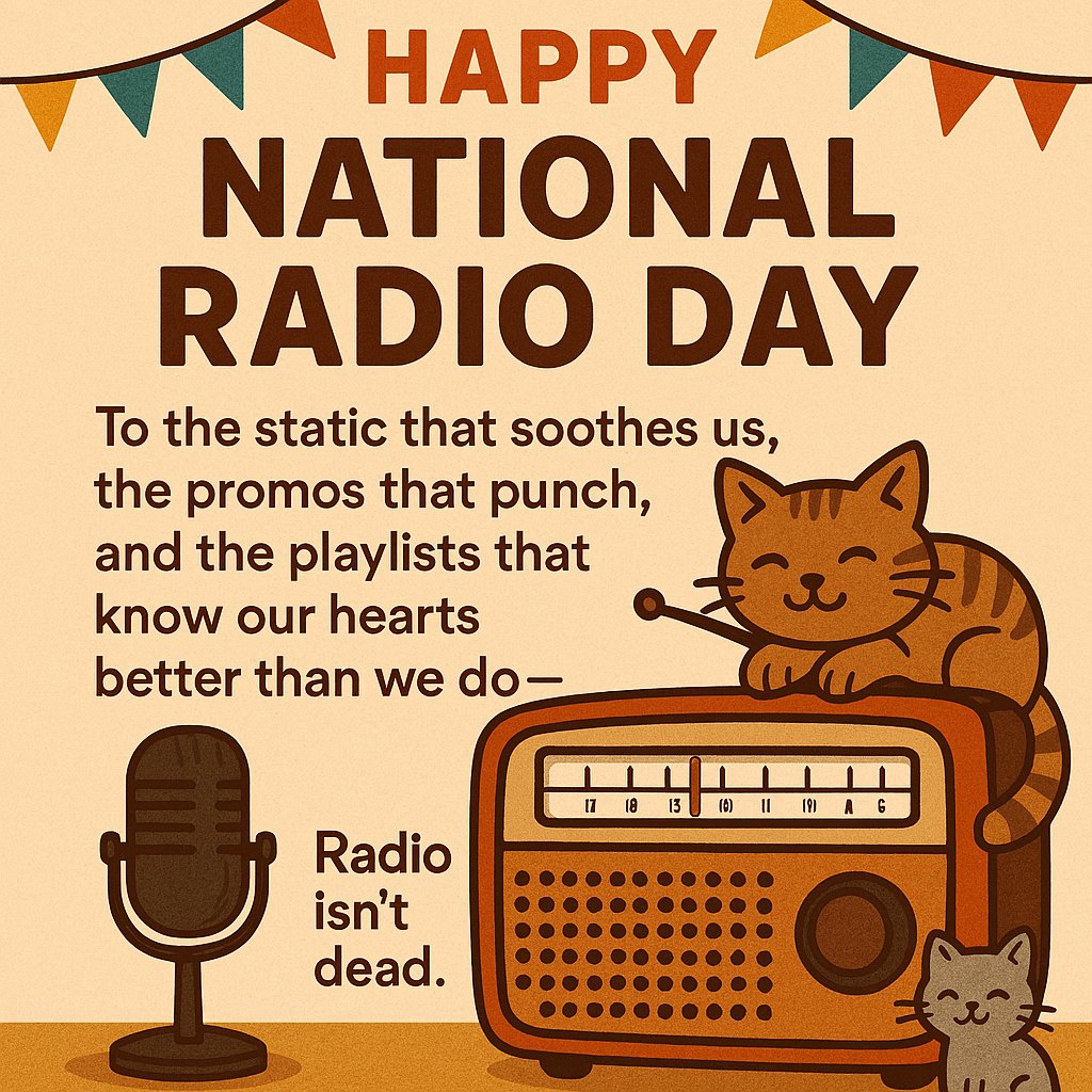 To all my #indieradio Friends. #happynationalradioday