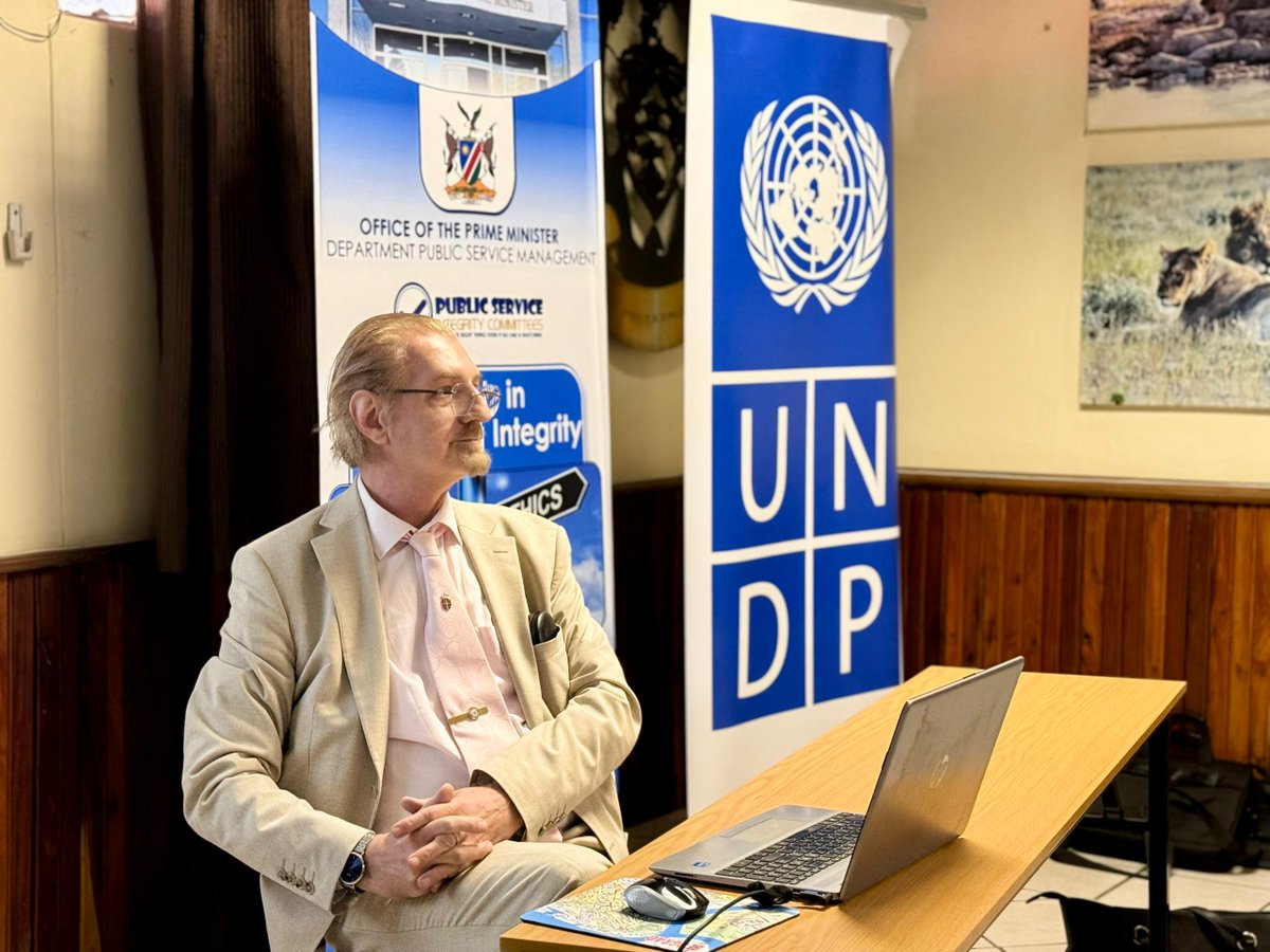 UNDPNamibia's tweet image. Underway: ACC Cluster Meeting, Ethics &amp;amp; Integrity Champions Workshop, &amp;amp; Ethical Behaviour in Business Seminar.

@UNDPNamibia is supporting #NACSAP to promote good governance, combat corruption, and strengthen ethical business practices, boosting 🇳🇦 economy &amp;amp; investor confidence.