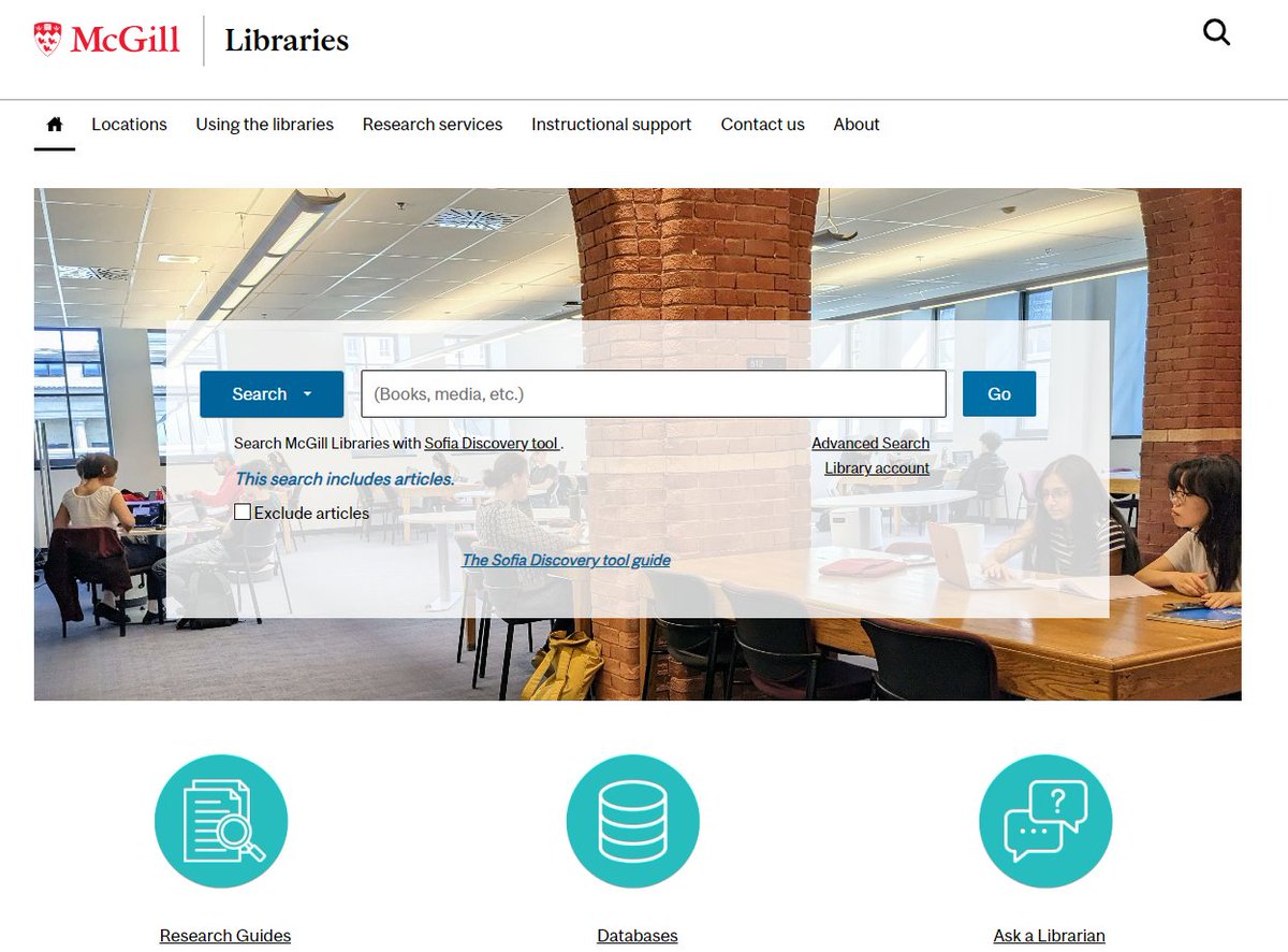 McGill Libraries (@mcgilllib) on Twitter photo 🎉ICYMI The refreshed @McGillu Libraries website is now live at mcgill.ca/libraries 🥳 Please be sure to update any bookmarks 🔖Learn more about the project and site: mcgill.ca/x/ie7 ❤️ <a href="/ISL_McGill/">Islamic Studies Lib</a> <a href="/OslerLibrary/">Osler Library</a> <a href="/McGillDSHub/">Digital Scholarship Hub</a> @mcgill_rare #McGillLibOrientation 🎉ICYMI The refreshed @McGillu Libraries website is now live at mcgill.ca/libraries 🥳 Please be sure to update any bookmarks 🔖Learn more about the project and site: mcgill.ca/x/ie7 ❤️ <a href="/ISL_McGill/">Islamic Studies Lib</a> <a href="/OslerLibrary/">Osler Library</a> <a href="/McGillDSHub/">Digital Scholarship Hub</a> @mcgill_rare #McGillLibOrientation