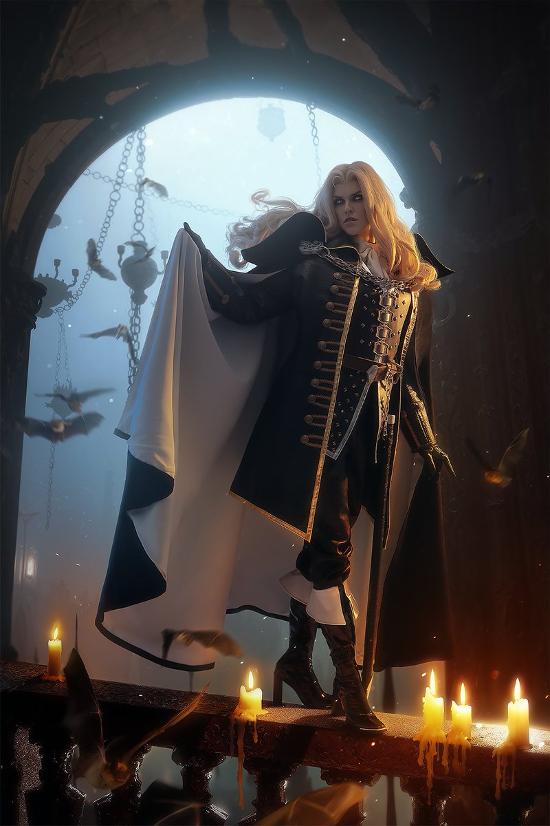 Walking alone among candles and bats 🦇🕯️
#CastlevaniaNetflix #ALucard #Castlevania