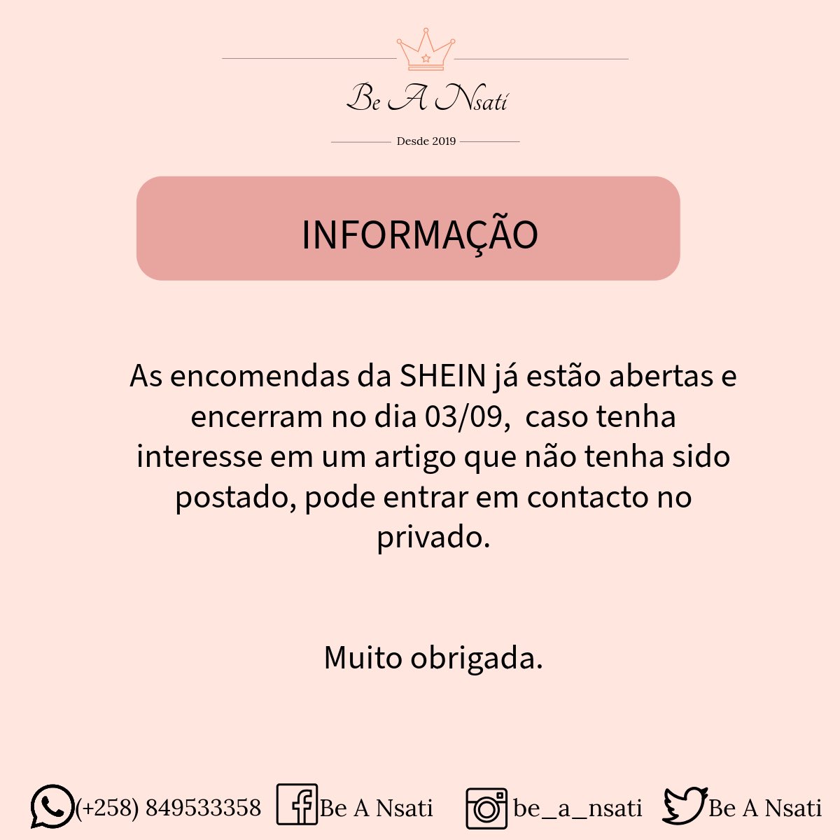 beansati's tweet photo. Façam as vossas encomendas da SHEIN❤️🫶🏾

https://t.co/DUZZfiw14e https://t.co/qbNi5HWr9z