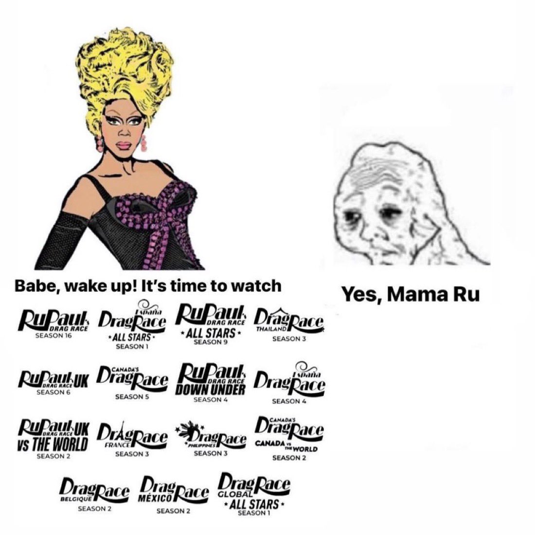 <a href="/RuPaulsDragRace/">RuPaul's Drag Race</a> <a href="/MTV/">MTV</a> <a href="/paramountplus/">Paramount+</a>