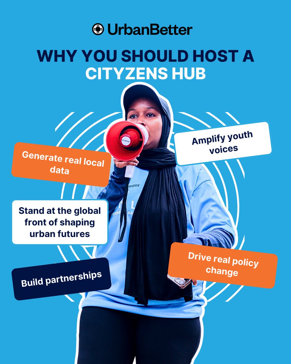 Why host a Cityzens Hub?
Because cities need evidence-based action—and your organisation can lead it.
Be at the centre of a youth-led movement for climate, health &amp; justice.
📩 Apply now: airtable.com/appWsREl8xqxEl…