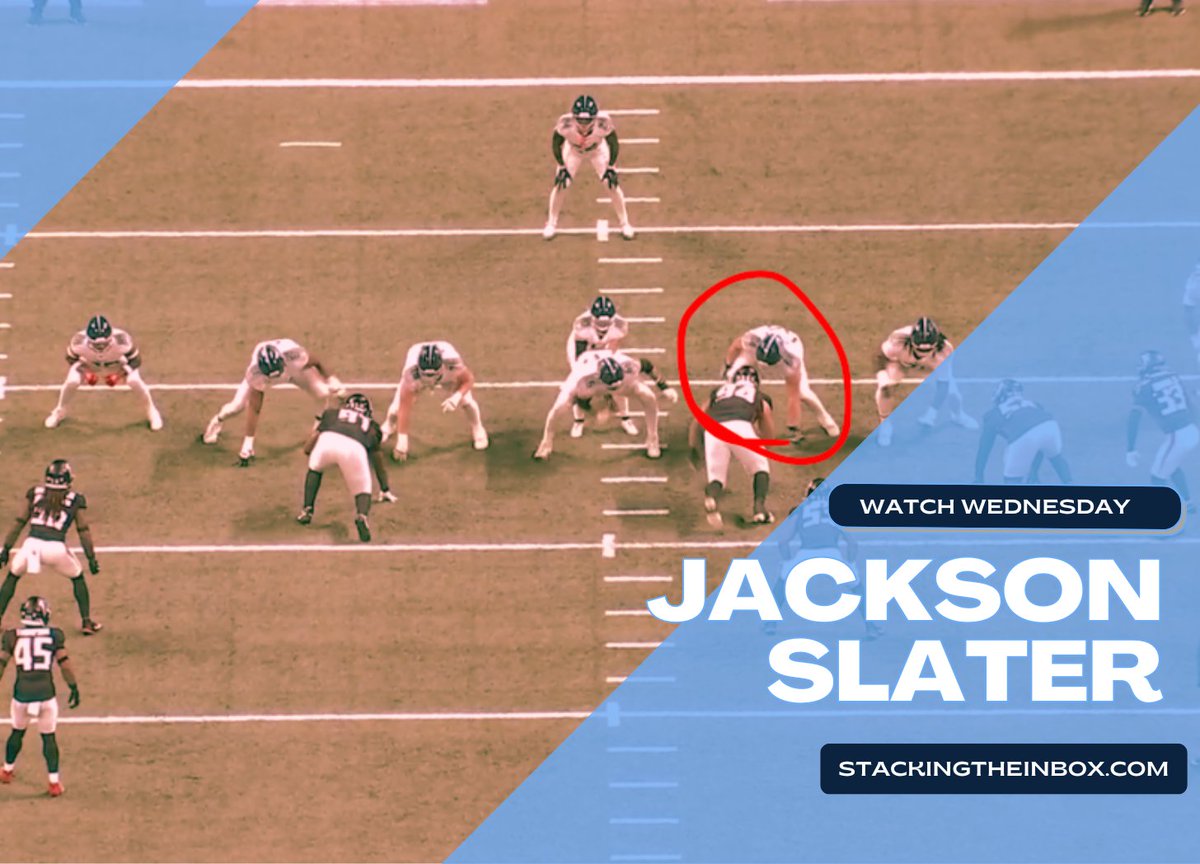 "He moves well and he flashes the ability to stick to a sumbitch like a barnacle." Let's watch some of Jackson Slater's clean tape from last weekend in Atlanta.

It's Watch Wednesday on a bonus video from Stacking The Inbox this week: tinyurl.com/3ypx58uv