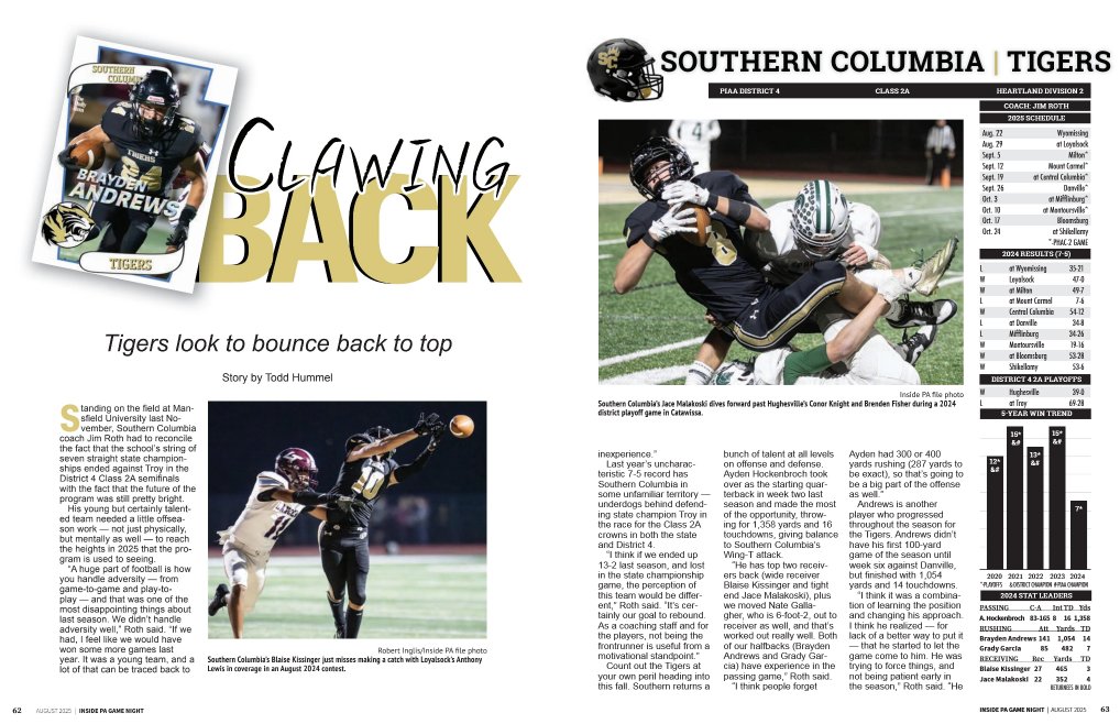 JudyLynn Weaver (@judylynndubs) on Twitter photo Thank you <a href="/WilliamBBowman/">William Bowman</a> <a href="/HummelTodd/">Todd Andrew Hummel</a> & the Daily Item/InsidePA folks for this beautiful Game Night preview magazine! 🎁 <a href="/SoCoTigerSports/">SoCoTigerSports</a> is projected with 3 "must-watch" games ... and Tigers <a href="/andrewsba_24/">Brayden Andrews</a> <a href="/JaceMalakoski8/">Jace Malakoski</a> & <a href="/ChaseWi07882646/">Chase Williams</a> are preseason all-stars! ⭐️ Thank you <a href="/WilliamBBowman/">William Bowman</a> <a href="/HummelTodd/">Todd Andrew Hummel</a> & the Daily Item/InsidePA folks for this beautiful Game Night preview magazine! 🎁 <a href="/SoCoTigerSports/">SoCoTigerSports</a> is projected with 3 "must-watch" games ... and Tigers <a href="/andrewsba_24/">Brayden Andrews</a> <a href="/JaceMalakoski8/">Jace Malakoski</a> & <a href="/ChaseWi07882646/">Chase Williams</a> are preseason all-stars! ⭐️