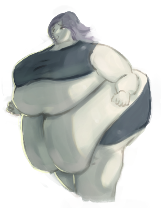 trying to develop a process of sorts now featuring 0% lineart and also glossy bellies as a bonus