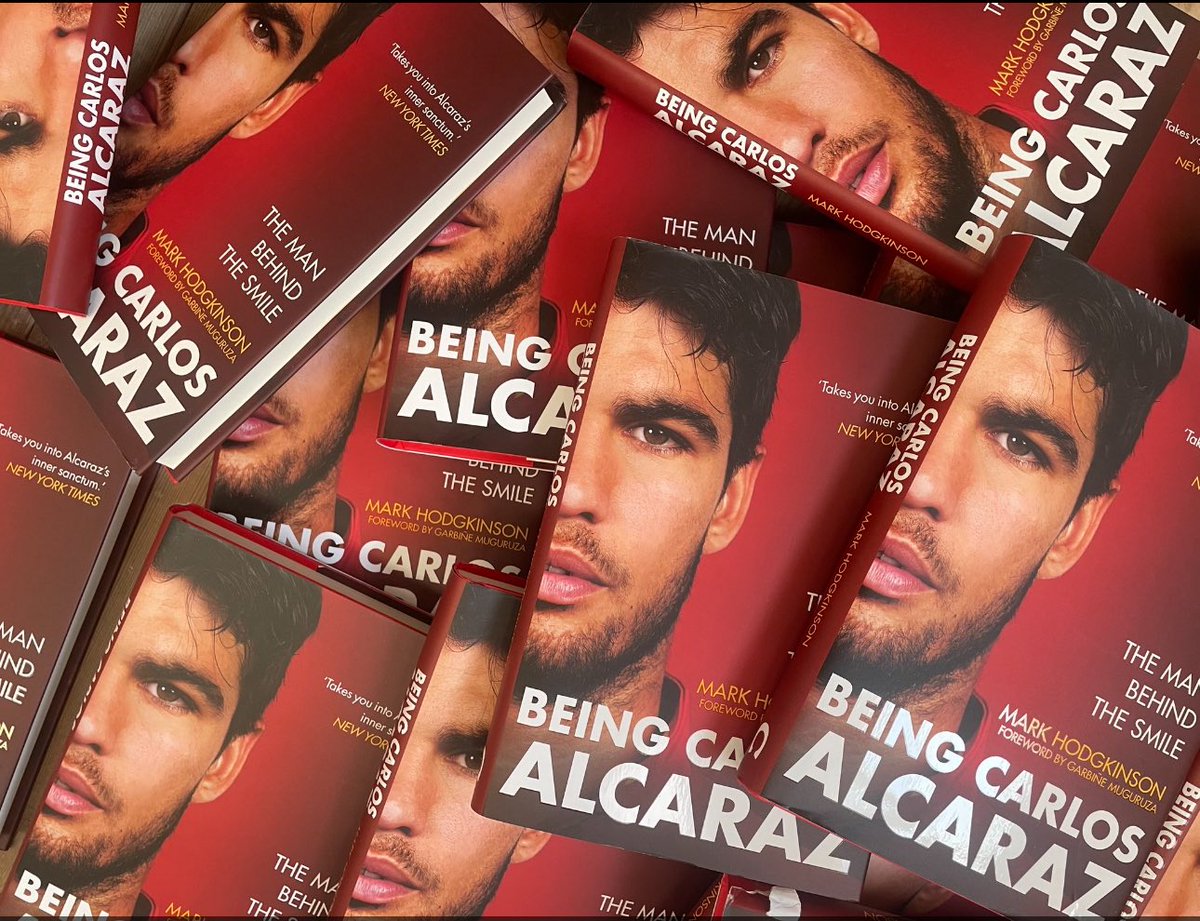 GarbiMuguruza's tweet photo. “Being Carlos Alcaraz” is published in the US today! 
So cool to be able to write the foreword! 
@Octopus_Books @DLuxAssociates @thetennisspace https://t.co/wckIU8ndXw