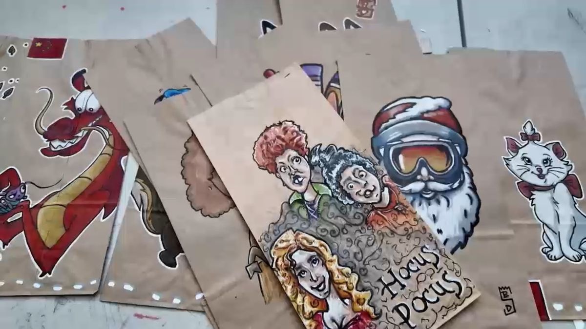 ABC7NY's tweet photo. 'Art saved my life': Father on Long Island finds inspiration in drawing on daughter's lunch bags https://t.co/TKvPS2lJUt https://t.co/BW1YVujWdv