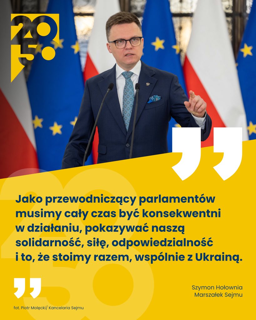 Zakończyły się konsultacje zainicjowane przez marszałka <a href="/szymon_holownia/">Szymon Hołownia</a> z przewodniczącymi parlamentów państw Europy Środkowej i Północnej oraz Ukrainy.

Wspólny cel: utrzymanie solidarnego wsparcia dla Ukrainy i bezpieczeństwa Europy. Polska wzmacnia głos regionu 🇵🇱
