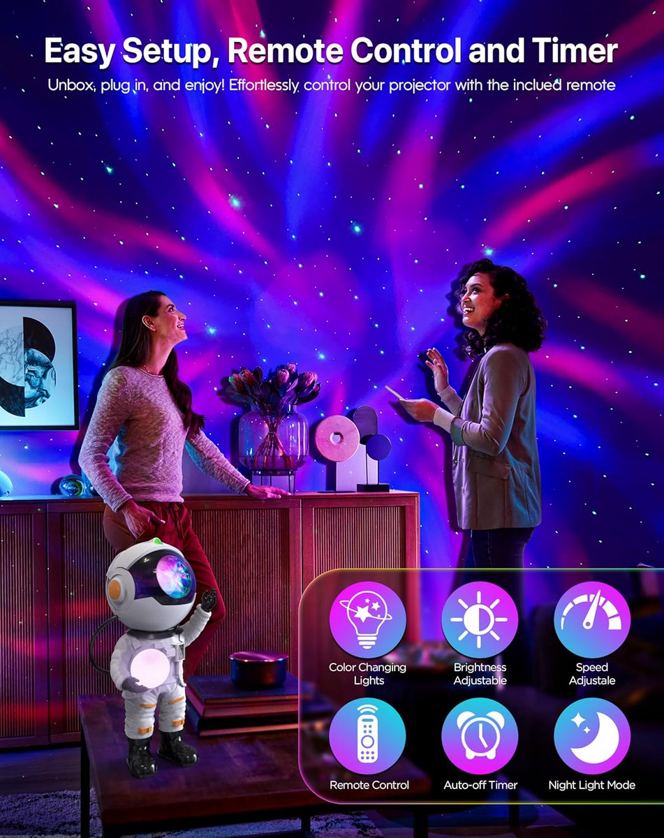 zestcasa23's tweet image. ✨ Transform your bedroom into a magical galaxy! 🌌
The Rossetta Astronaut Galaxy Projector is perfect for kids, teens &amp;amp; adults. 🎁 Great for Christmas, birthdays &amp;amp; room decor. Trending on Amazon USA 2025! 🚀
👉 Get it here: tinyurl.com/25pckb8k

#GalaxyProjector #AmazonFinds