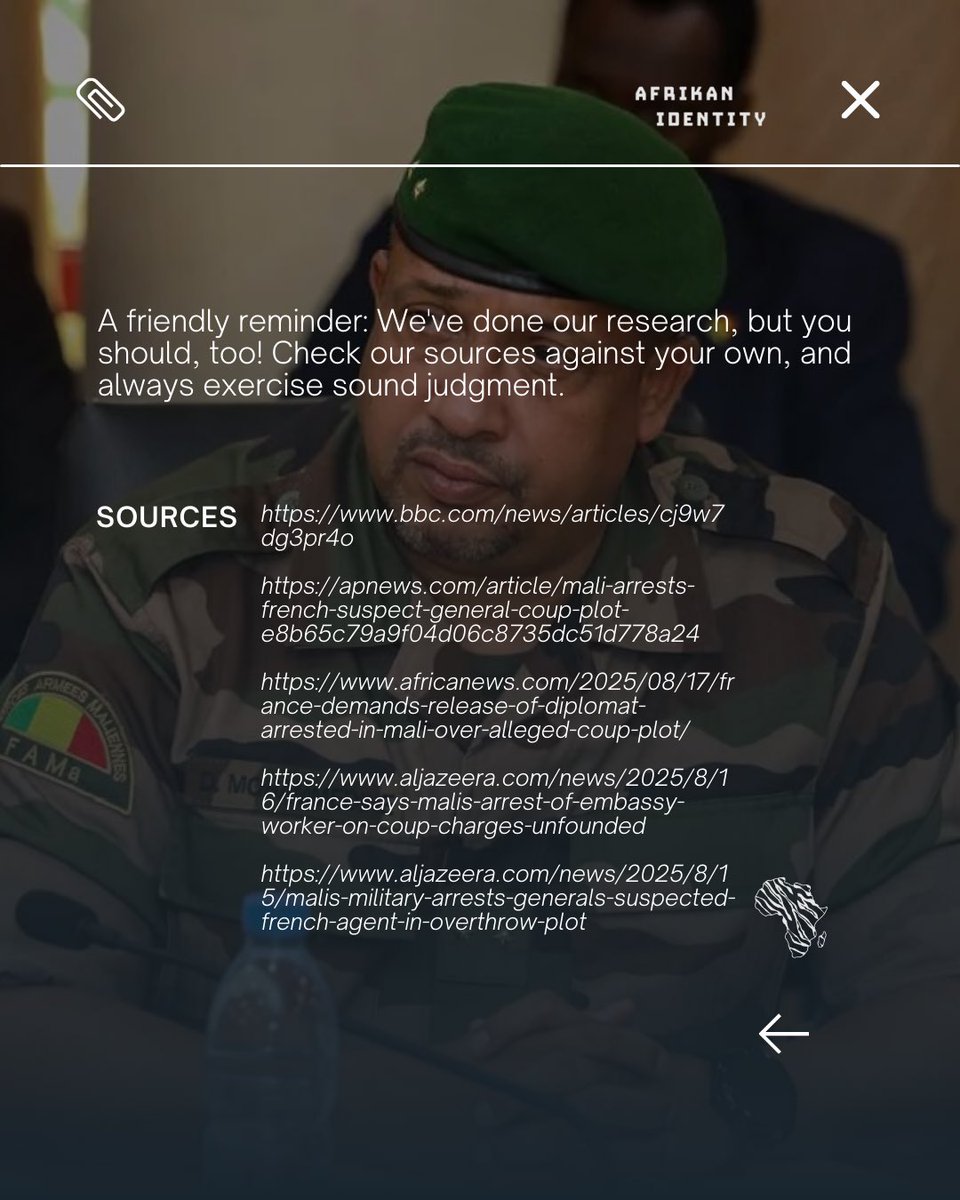 AfrikanIdentity's tweet image. But with elections delayed, democracy stifled, and relations with France deteriorating, critics argue this might be a smokescreen to justify purging dissenters and consolidating power.

How real is the threat—and how much is political theatre?

#Mali #WestAfrika #CoupAttempt