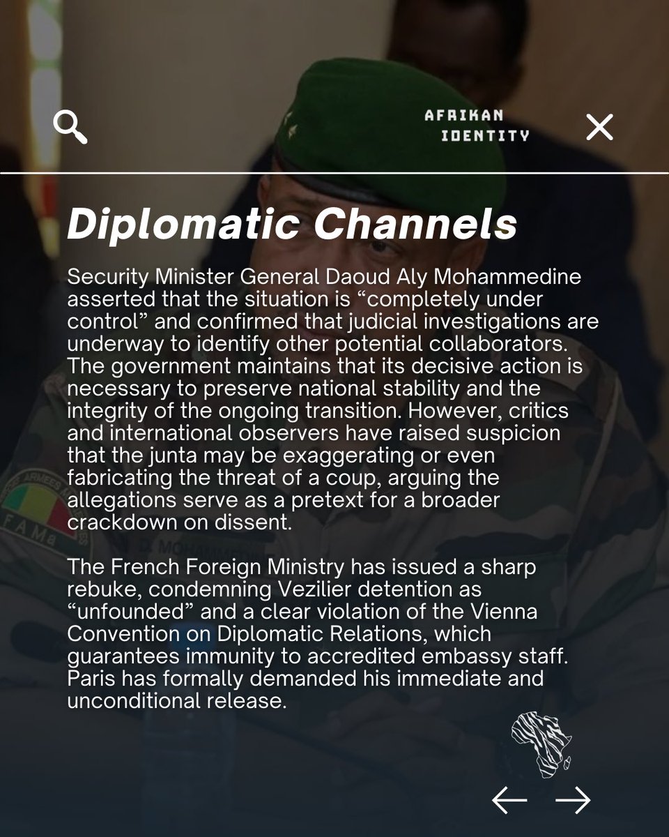 AfrikanIdentity's tweet image. But with elections delayed, democracy stifled, and relations with France deteriorating, critics argue this might be a smokescreen to justify purging dissenters and consolidating power.

How real is the threat—and how much is political theatre?

#Mali #WestAfrika #CoupAttempt