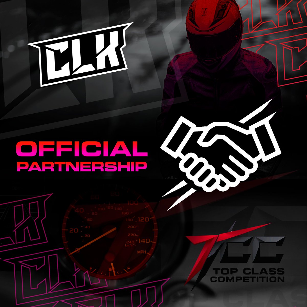 "¡Un paso hacia la gloria! La unión de Top Class Competición y CLK ESPORTS llega para dominar la escena de F1 eSports. ¡Vamos a por todo! #F1eSports  #AlianzaCLK #GloriaEnPista 
"¡La unión que cambiará el juego!  #F1eSports #TopClassCLK #UniónPerfecta"
