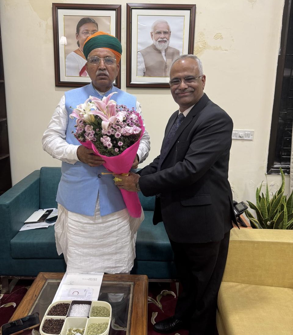 Met the Hon’ble Union Minister of Law and Justice Sri Arjun Ram Meghwal ji in New Delhi today to invite him for the Second National Mediation Conference scheduled to be held on 28th of September,2025 at Bhubaneswar.