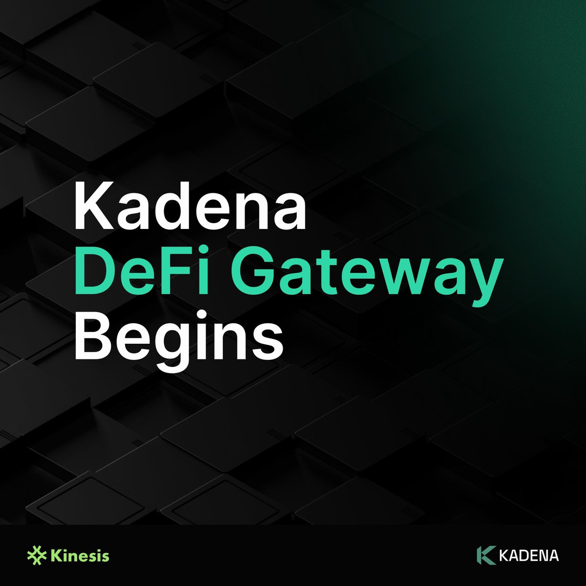 Kadena (@kadena_io) on Twitter photo 🏦 Kadena DeFi Gateway Begins 🏦
Big day for the $KDA & $ETH community as the Kinesis Bridge and Uniswap listing is now officially live! Start bridging, swapping & spreading the word. 🚀
Here's a 🧵 of resources: ⤵️ 🏦 Kadena DeFi Gateway Begins 🏦
Big day for the $KDA & $ETH community as the Kinesis Bridge and Uniswap listing is now officially live! Start bridging, swapping & spreading the word. 🚀
Here's a 🧵 of resources: ⤵️