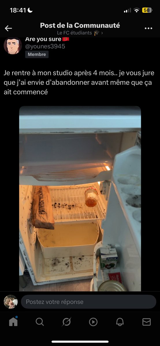 Je voulais répondre à son tweet pour dire que c’est un incapable mais il m’a bloqué 😔