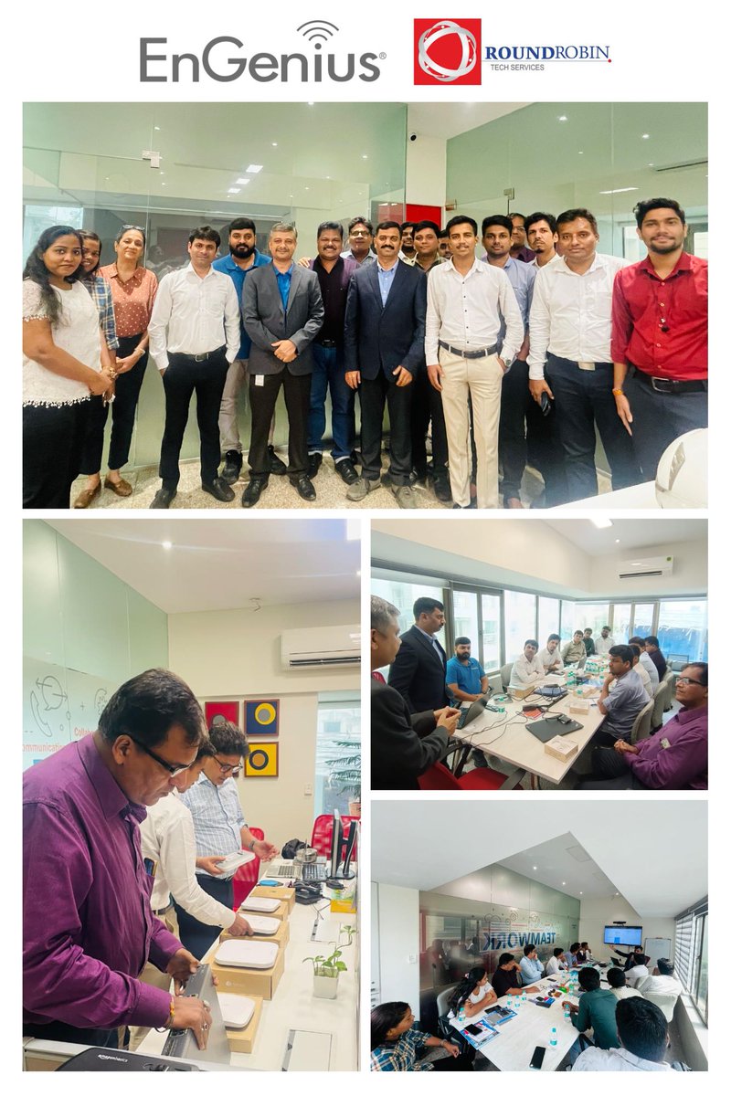 RoundrobinTech's tweet image. We just wrapped up an energizing partner training On EnGenius products — and what a fantastic experience it was!
Huge thanks to the all for the engagement and collaboration. Looking forward to many more shared successes ahead!