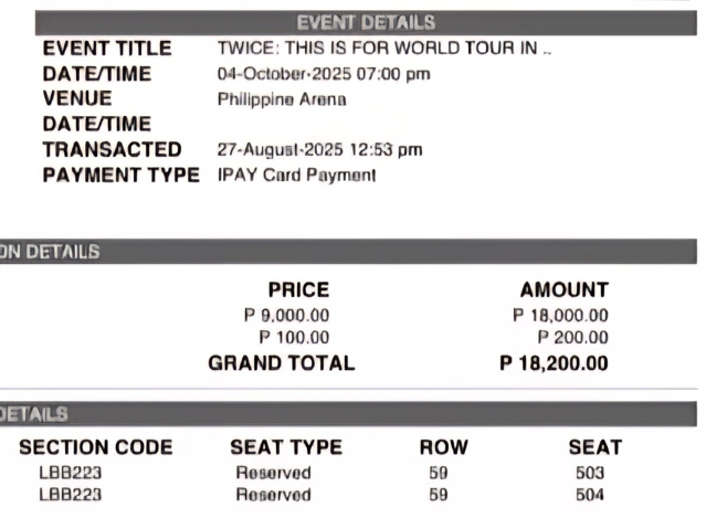 timxpot's tweet photo. wts lfb
TWICE This Is For <Bulacan> Tickets
BELOW SRP!

2x LBB Regular - 208
2x LBB Regular - 223
Unclaimed Tickets! pwede sabay mg claim sa sm for verification at iwas scam

P17,200 per pair only, pwde kaliwaan. Pwede rin installment hanggang mag con.

DM me, Help RT please! Thx https://t.co/pxGupE1tzE