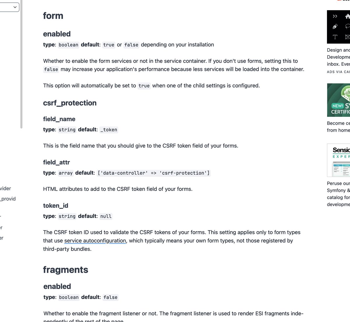 symfonydocs's tweet image. Symfony Docs just got easier to use! Every config option now shows its full path

See: symfony.com/doc/current/re…

Before / After comparison:
