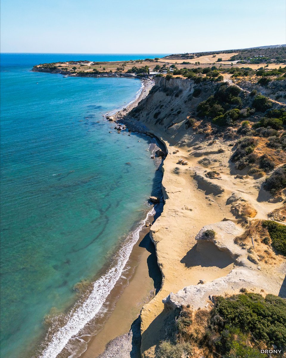 🌊 Forget the crowds — Cyprus is full of secret shores like Avdimou Beach. As one of the longest bays west of Lemesos (Limassol), this beach is perfect for anyone seeking serenity in the wild. 💙☀️ Who’s in for a hidden escape? 📷 <a href="/dronyofficial/">DRONY</a>