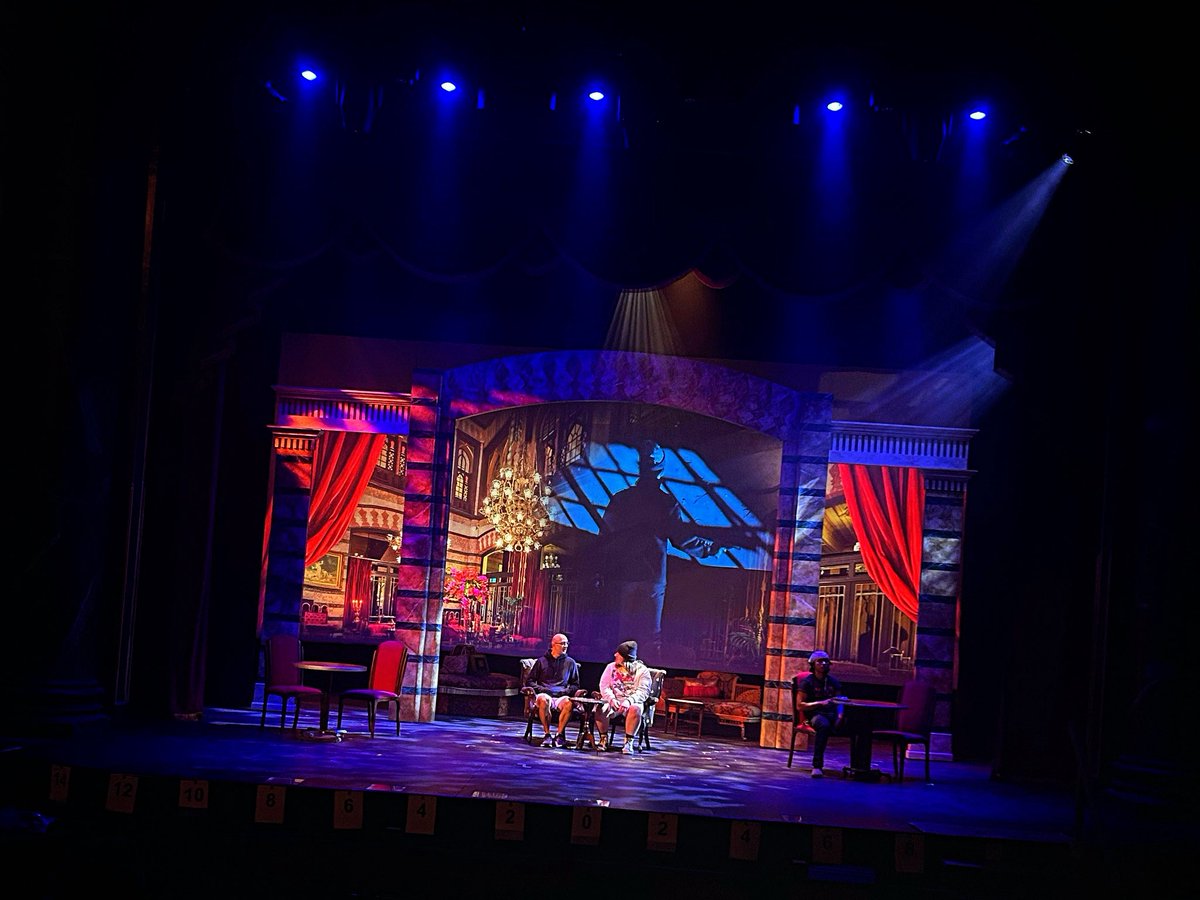 RickHammerly's tweet image. ⁣No blood, no blocking, just lights, sound, projections, and a tech table buffet courtesy of @Costco! Dry Tech for @vareptheatre’s production of MURDER ON THE ORIENT EXPRESS is full steam ahead! ⁣ 
⁣
#VARepOrientExpress #DryTech #rvatheatre  #VirginiaRep #AllAboard 🚂⁣⁣