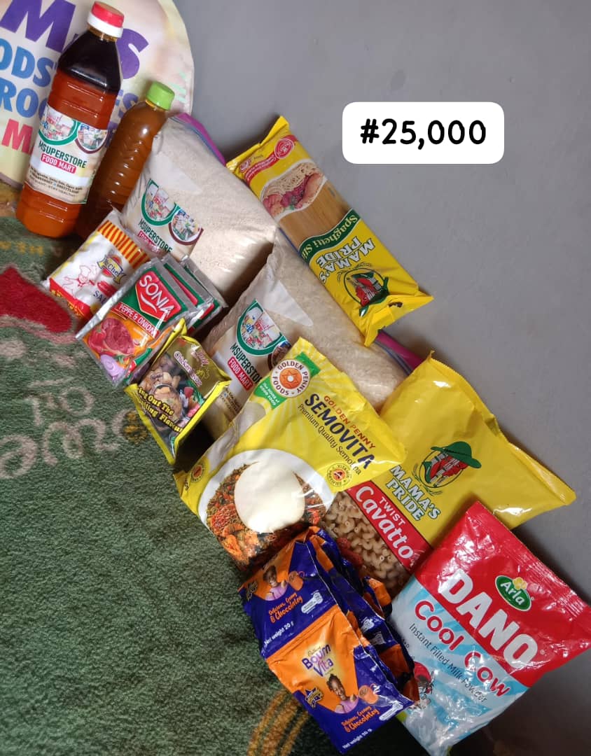 Your kitchen deserves the best 🥘

With just ₦25k, you can secure our loaded foodstuffs combo filled with all essentials💯

Pick your frame today &amp; enjoy value, quality, and satisfaction in one basket. 🛒
Frame A or B

Free delivery within our location 🚚

Ijebu-ode.