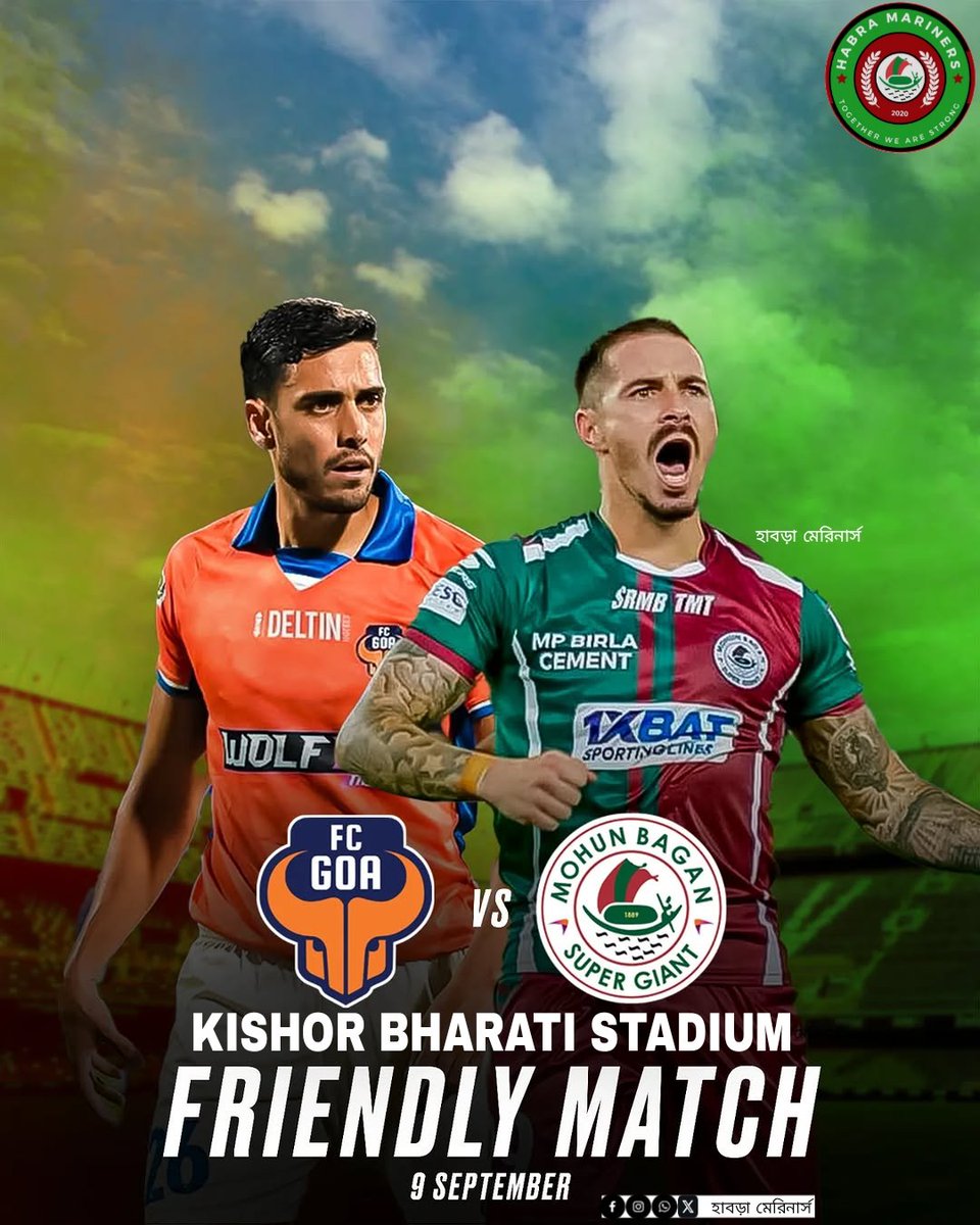 HabraMariners's tweet photo. @mohunbagansg to Play Close Door Practice Match against @FCGoaOfficial as A Part of @TheAFCCL Preparation. 

#HabraMariners
#JoyMohunBagan
@mohunbagansg 
@FCGoaOfficial https://t.co/mXU8r2Em73