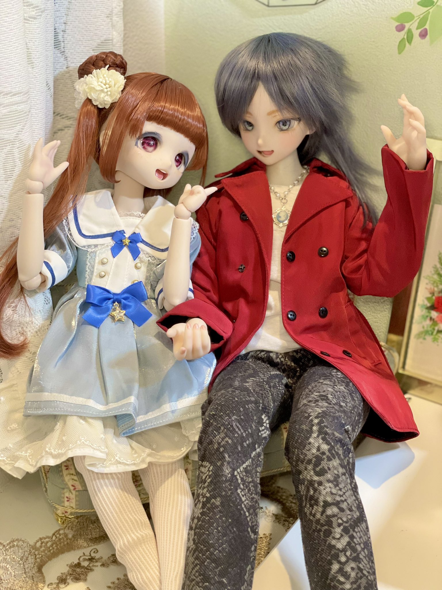 ぽぴ@プロフ見てね！様オーダーページです。ミスキティ双子コーデsp&ミニキティ 🐰🐰 . キティちゃんのお洋服着て双子コーデ🥳🫶🫧 . #サンリオ