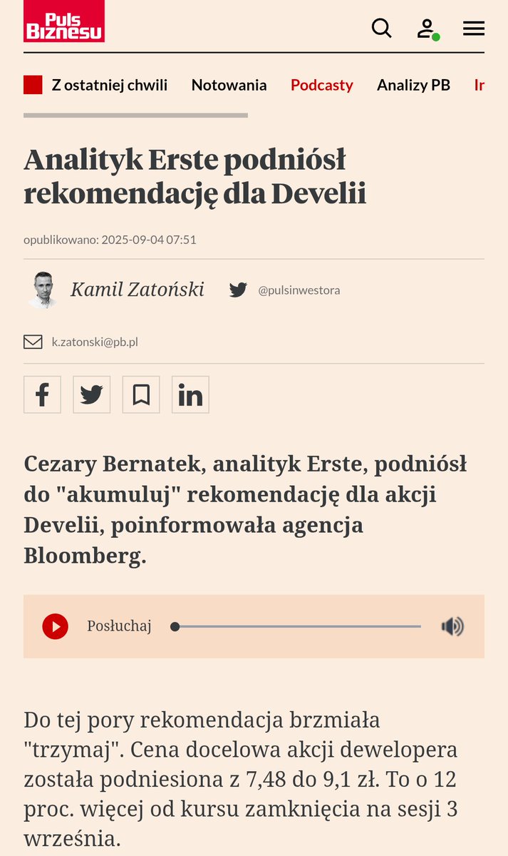 Lukasz_on_GPW's tweet image. Rekomendacja dla #Develia