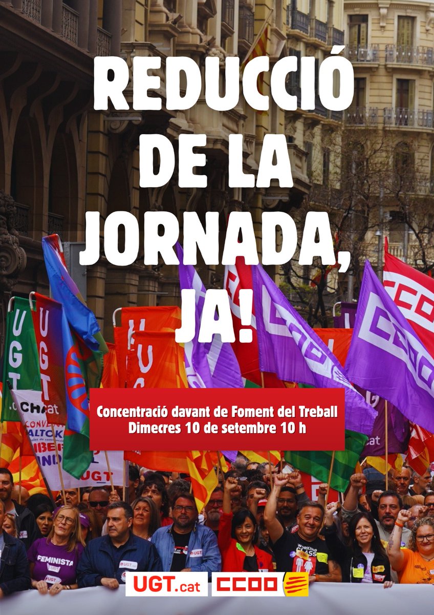 Ells bloquegen, nosaltres ens mobilitzem!
La patronal està bloquejant la negociació dels convenis i la reducció de la jornada laboral. Sortim al carrer!