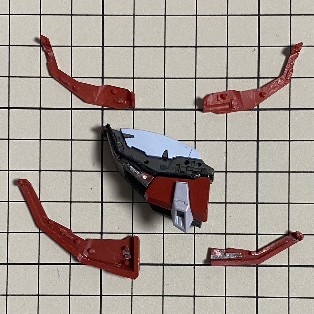 METAL BUILD ゴッドガンダム 肩の塗装について質問いただいたので