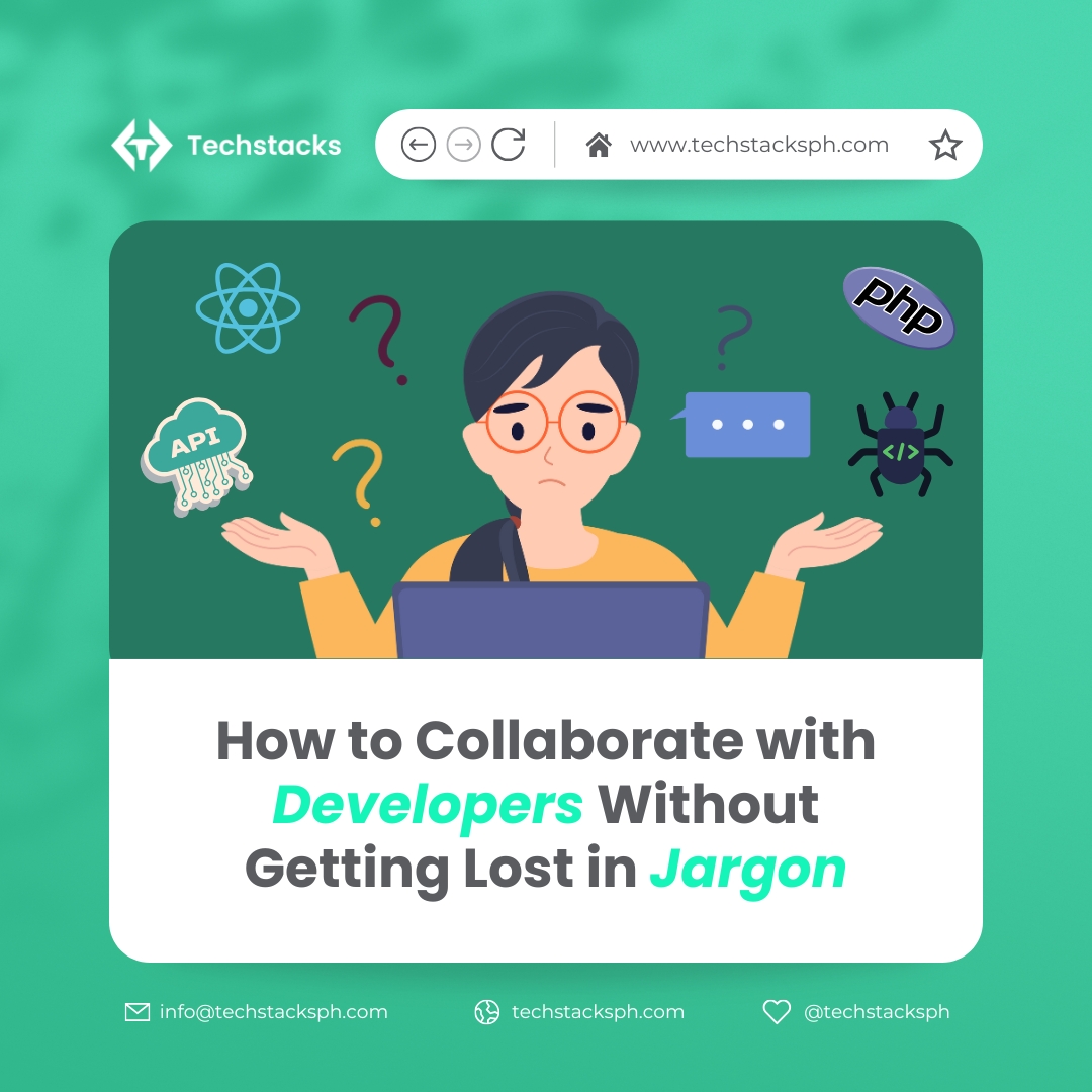 techstacksph's tweet image. You don’t need to speak “code” to work with developers.
But you do need the right approach.
📖 Read: How to Collaborate with Developers Without Getting Lost in Jargon
👉 techstacksph.com/company/blog/h…
#StartupTips #WorkWithDevelopers #TechstacksPH #WebProjectSuccess #WebDevTips