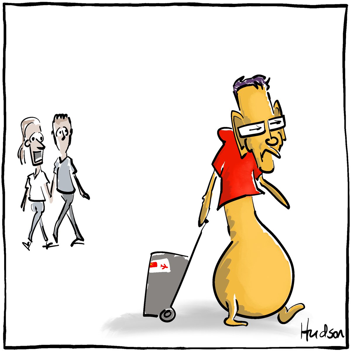 Conversion complete #auspol #China #DanAndrews ko-fi.com/hudsoncartoons