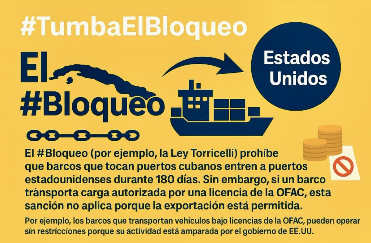 Når vi snakker om blokaden, mener vi ikke et abstrakt konsept, men snarere en rekke lover, forskrifter, tvangstiltak og vilkårlige lister som den amerikanske regjeringen nådeløst har anvendt mot oss i over 60 år.

#tumbaelboqueo