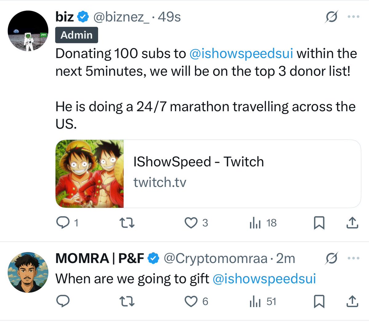 Never seen such a chad, listening to the community. Big green flag, holding this until 50M minimum