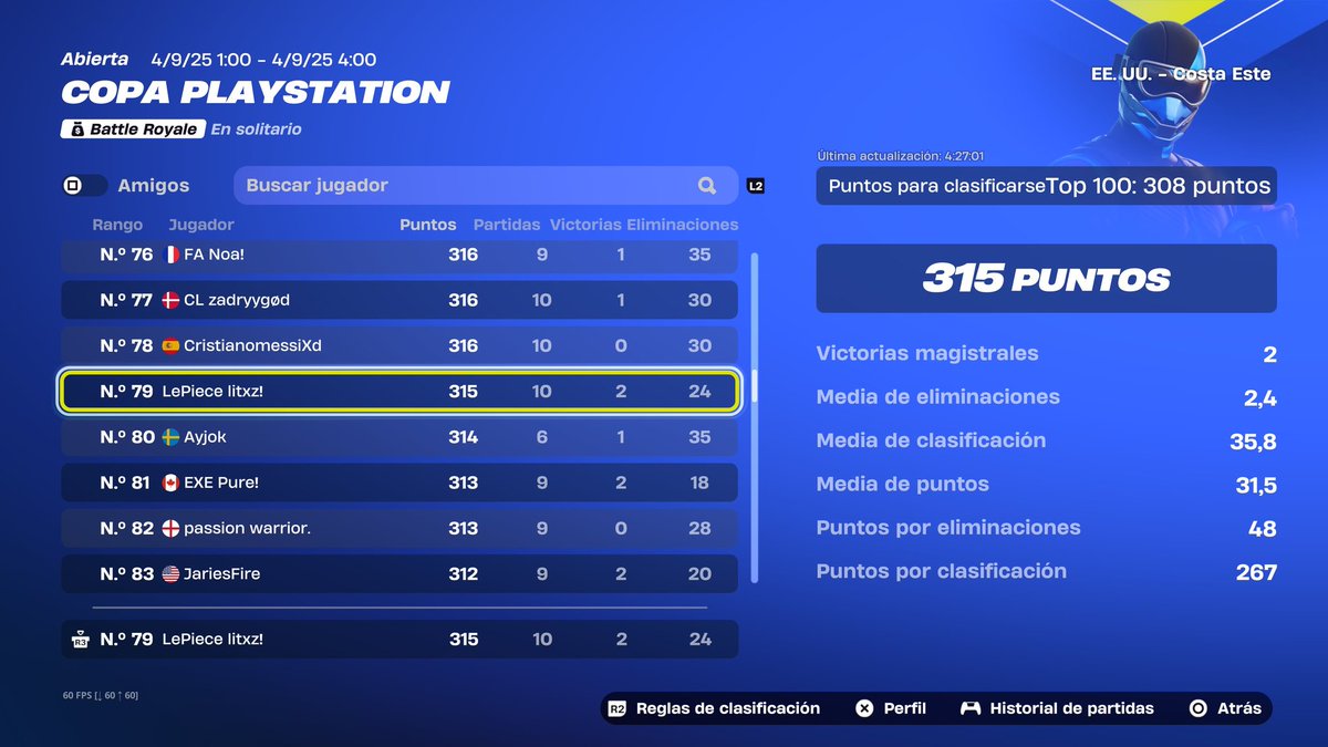 Qual PS Cup nac +240$ assured