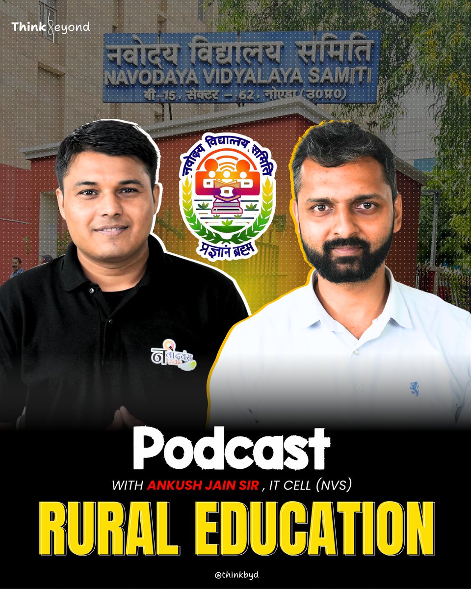 Navodayans Talk (@navodayanstalk) on Twitter photo "Rural Education is the real backbone of nation building 🌱✨
Join Ankush Jain Sir, IT CELL, as he shares powerful insights on challenges & opportunities of education in villages. 🎓📚"
#RuralEducation #EducationForAll #NavodayansTalk #Inspiration #VillageEducation "Rural Education is the real backbone of nation building 🌱✨
Join Ankush Jain Sir, IT CELL, as he shares powerful insights on challenges & opportunities of education in villages. 🎓📚"
#RuralEducation #EducationForAll #NavodayansTalk #Inspiration #VillageEducation