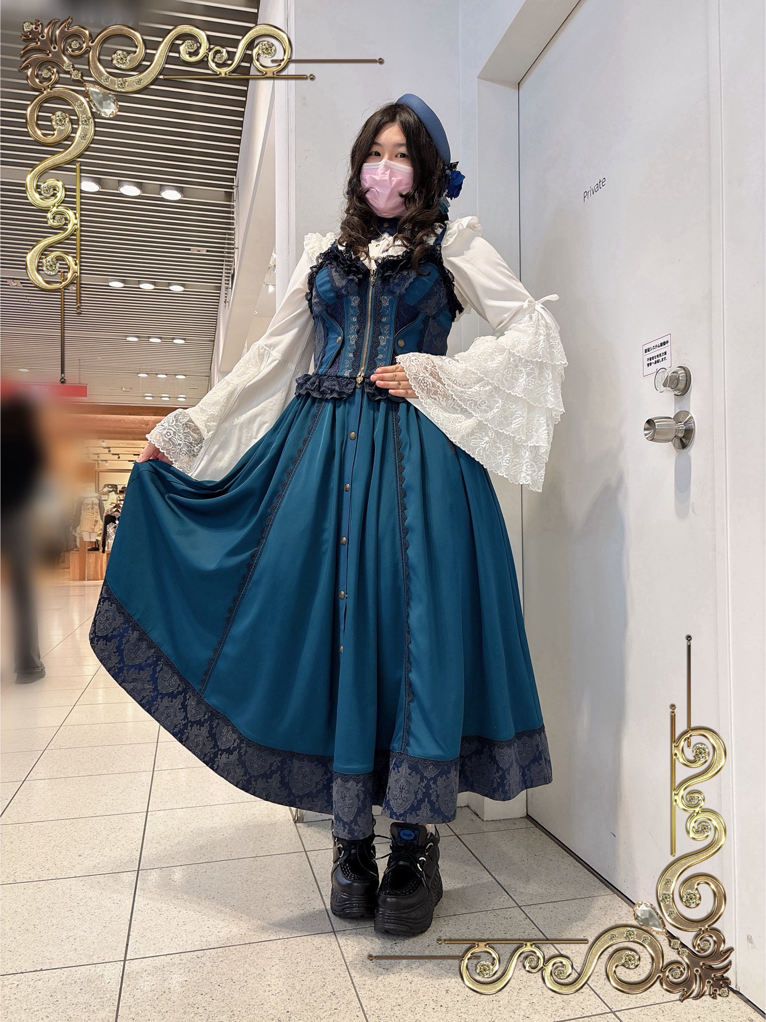 OZZ ☆ ozzon ☆ ビスチェワンピース OZZON JAPAN / Midnight Masquerade ロングビスチェワンピース