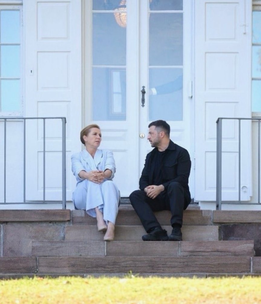 ❗️Just a conversation between 🇩🇰Danish Prime Minister Mette Frederiksen and 🇺🇦Ukrainian President Volodymyr Zelensky