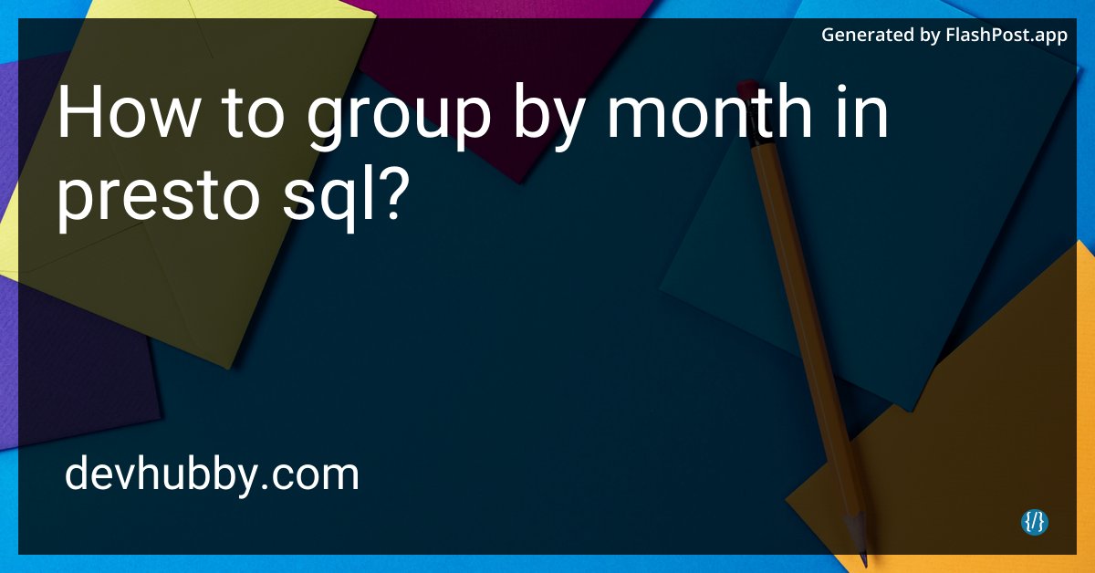alieGotha's tweet image. If I group by month in Presto SQL, will I get a free horoscope reading?
Source: devhubby.com/thread/how-to-…
#SQL #SoftwareDevelopment #PrestoDB #DataEngineering #presto #prestosql